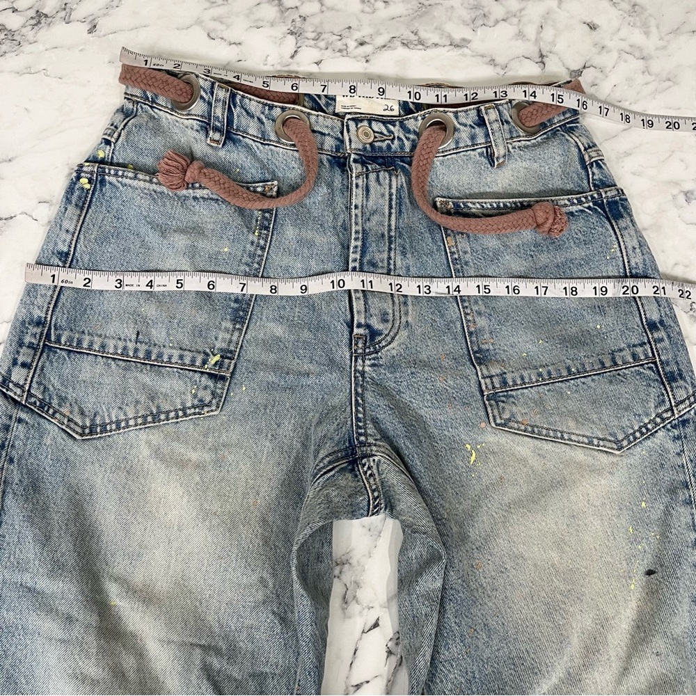 We The Free Blue Moxie Barrel Pull-On Jeans - Picture 8 of 13